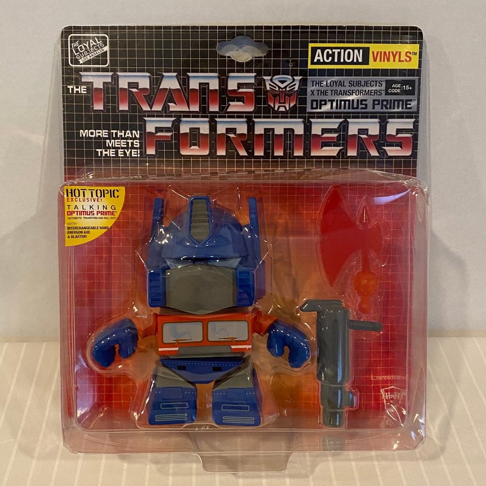 Transformers Talking "Optimus Prime" Action Vinyls-Weapons-Hot Topic Exclusive